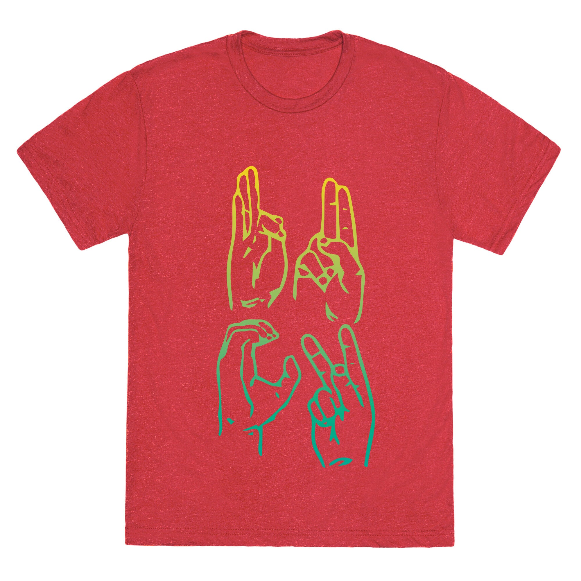 Sign Language F.U.C.K. Unisex Triblend Tee